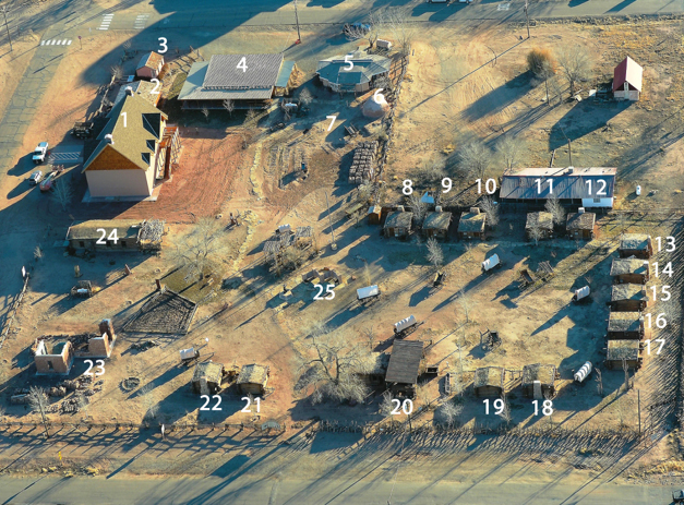 aerial view Bluff Fort